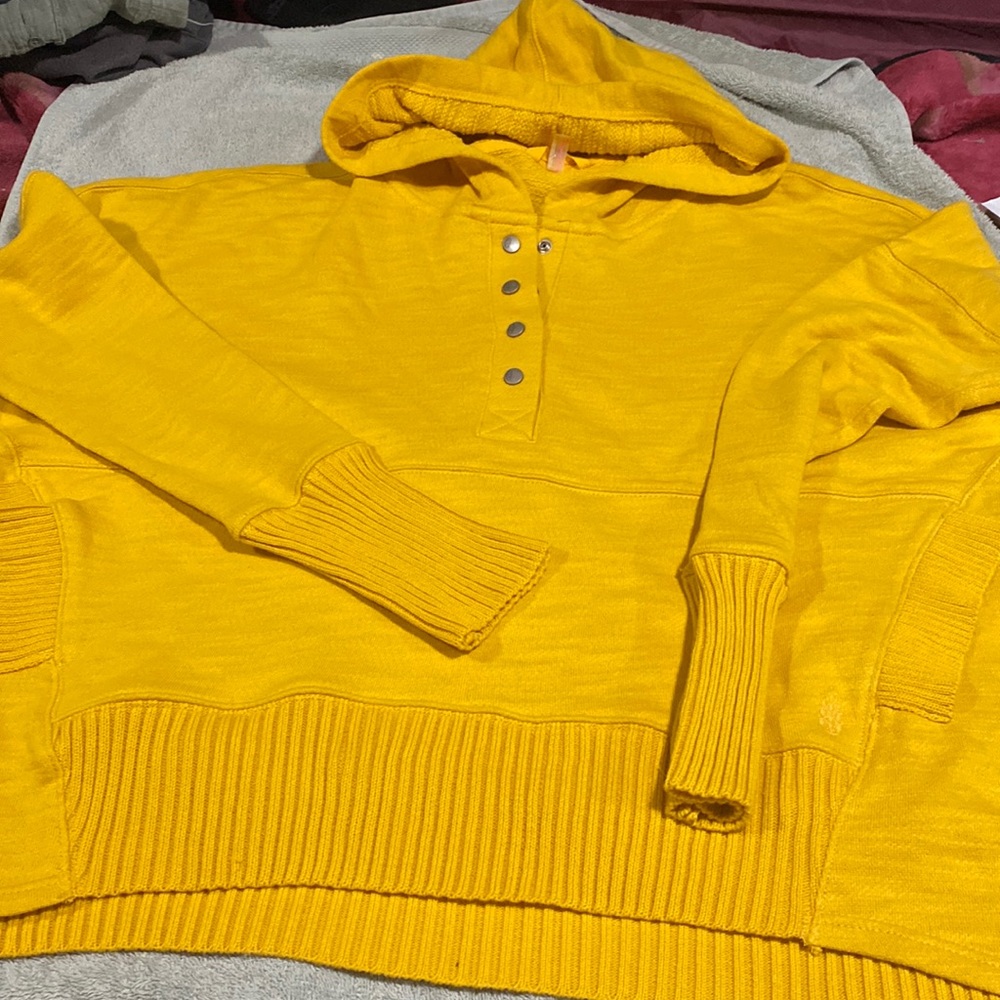 Free People cropped hoodie